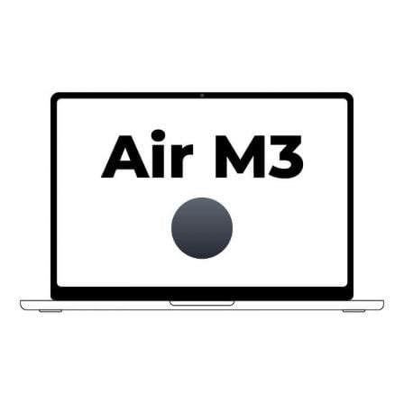 Apple Macbook Air 15,3'/ M3 8-Core CPU/ 24Gb/ 512Gb SSD/ 10-Core GPU/ Medianoche