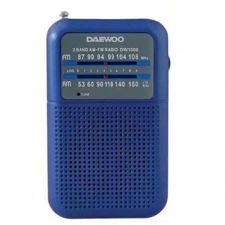 Radio Portatil Daewoo DW1008/ Azul