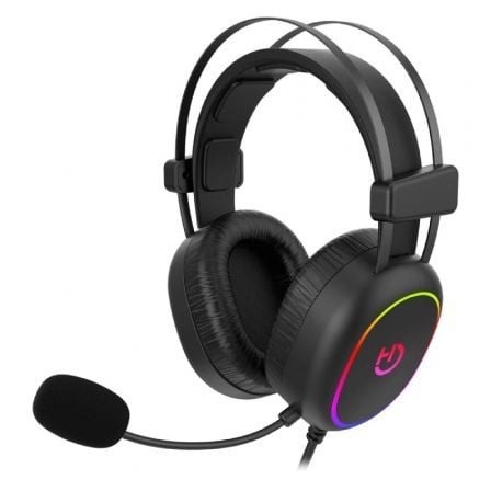 Auriculares Gaming con Microfono Hiditec Erys ARGB/ Jack 3.5/ Negros
