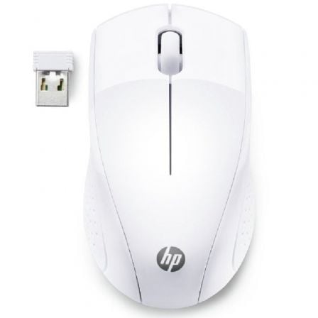 Raton Inalambrico HP 220/ Hasta 1600 DPI/ Blanco Nieve