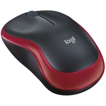 Raton Inalambrico Logitech M185/ Hasta 1000 DPI/ Rojo