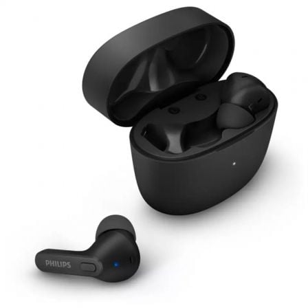 Auriculares Bluetooth Philips TAT2206 con estuche de carga/ Autonomia 6h/ Negros