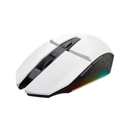 Raton Gaming Inalambrico Trust Gaming GXT 110 Felox/ Bateria recargable/ Hasta 4800 DPI/ Blanco