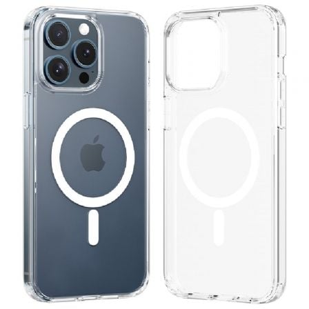 Funda Dura con Magsafe Vention KUCT0-40/ Compatible con iPhone 15 Pro Max/ Transparente