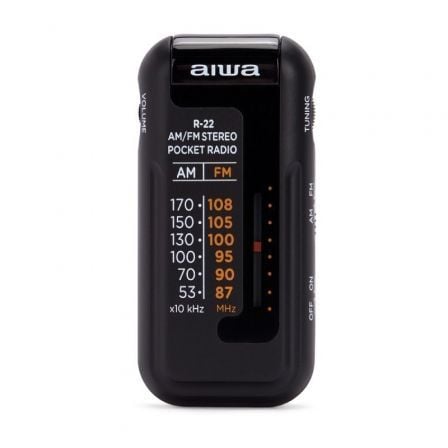 Radio Portatil Aiwa R-22BK/ Negra