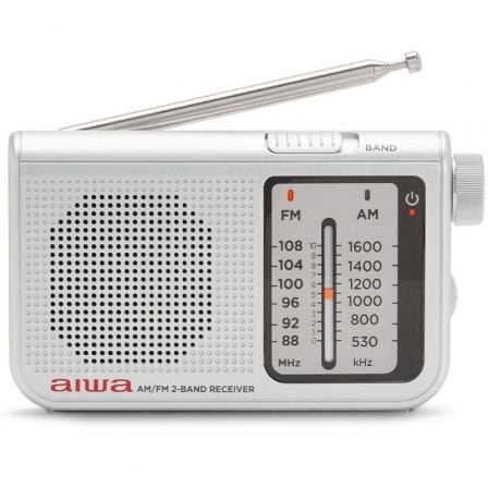 Radio Portátil Aiwa RS-55SL/ Plateada