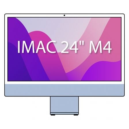 Apple iMac 24' Retina 4,5K / M4 8-Core CPU/ 16Gb/ 256Gb SSD/ 8-Core GPU/ Azul