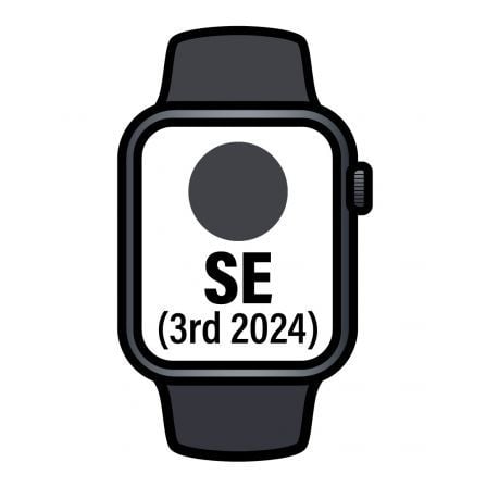 Apple Watch SE 3rd V2/ GPS/ Cellular/ 40mm/ Caja de Aluminio Medianoche/ Correa Deportiva Medianoche S/M