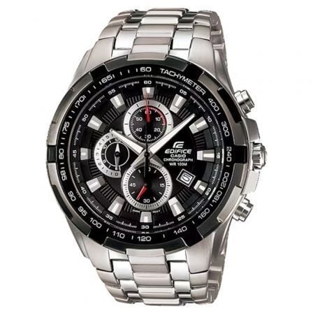 Reloj Analógico Casio Edifice Classic EF-539D-1AVEF/ 53mm/ Plata y Negro