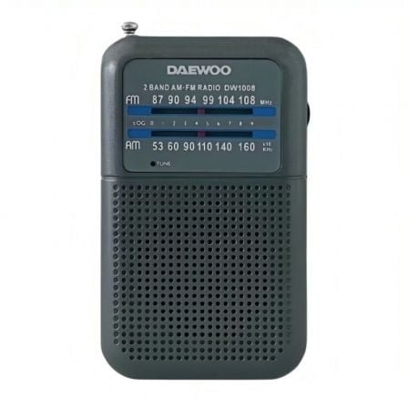Radio Portatil Daewoo DW1008/ Gris