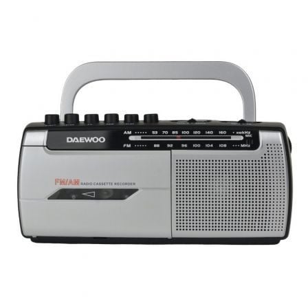 Radio Cassete Daewoo DW1107/ Negra y Plateada