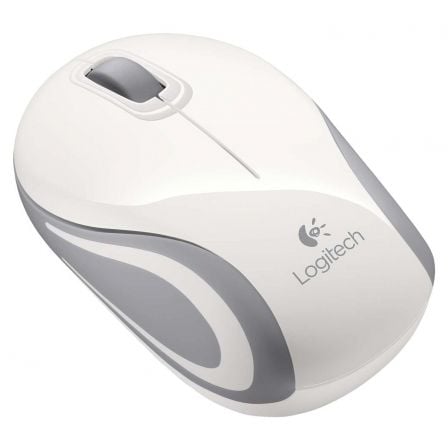 Raton Mini Inalambrico Logitech M187/ Hasta 1000 DPI/ Blanco