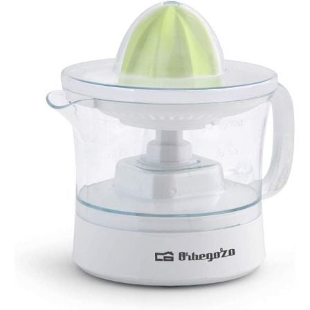 EXPRIMIDOR ORBEGOZO EP 1510 - 25W - CAPACIDAD 0.5L - INCLUYE 2 CONOS - ROTACIÓN BIDIRECCIONAL - ACCESORIOS LAVABLES EN LAVAVAJILLAS