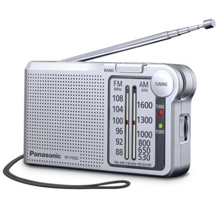 Radio Portátil Panasonic RF-P150D/ Plateada