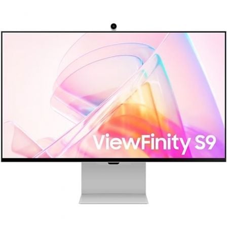 Smart Monitor Samsung ViewFinity S9 S27C902PAU 27'/ 5K/ Multimedia/ Regulable en altura/ Smart TV/ Webcam/ Plata