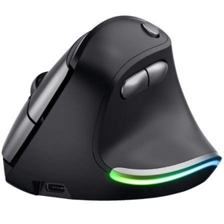 Raton Ergonomico Inalambrico Trust Bayo Eco/ Bateria recargable/ Hasta 2400 DPI