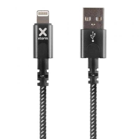Cable USB 2.0 Lightning Xtorm CX2021/ USB Macho - Lightning Macho/ 3m/ Negro